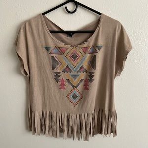 Forever 21 Western Crop Top